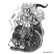 Traditional Filipino artwork of Bathala