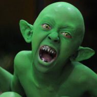A spooky image of Toyol, the demon baby