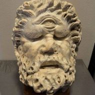 Close-up of the fearsome Cyclops from the ancient tale