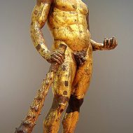 Gilded statue