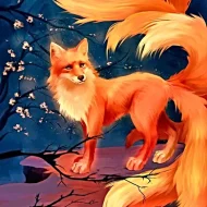 Mythlok - Kitsune drawing